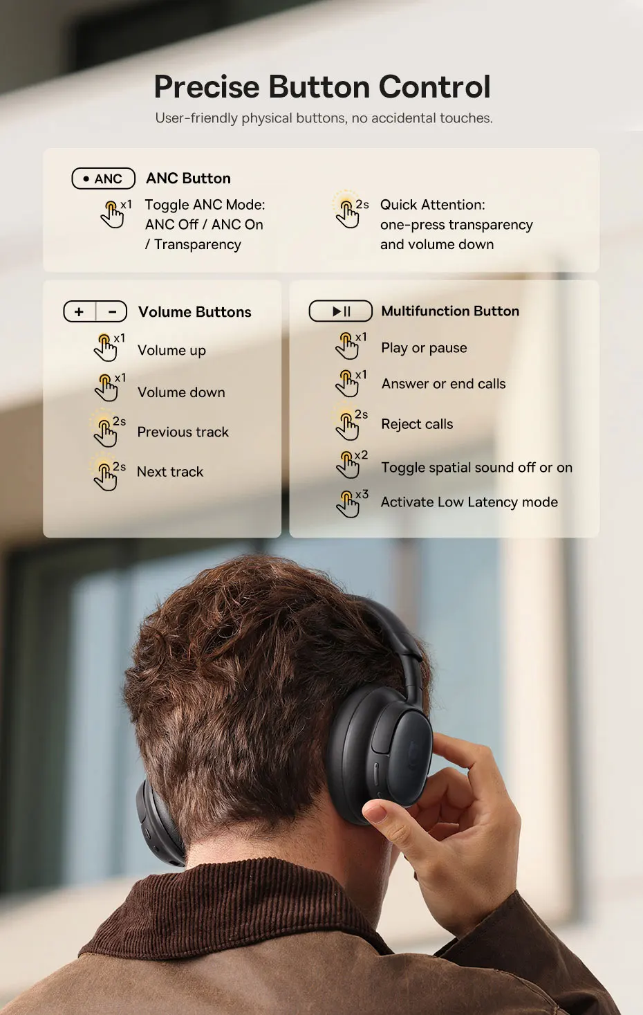 Baseus Bowie MH1 ANC Wireless Headset