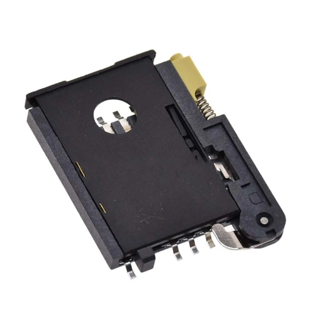

1OPCS Self-Elastische Sim-kaart Seat KF-016 Card Slot 6P + 2P Lade Soort SIM900A Uitrijdbare Ic Zetel gps