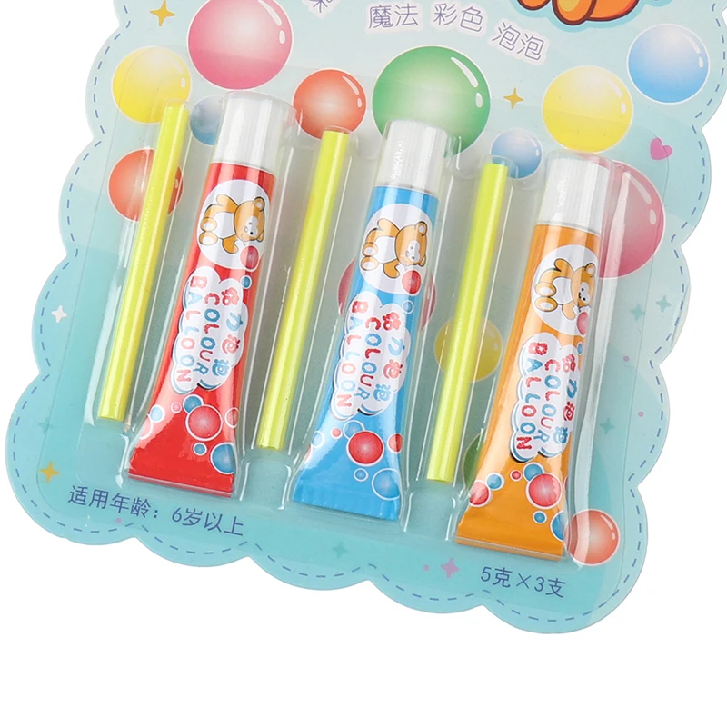 Magic Bubble Glue Toy Blowing Colorful Bubble Ball Balloon Space s,1※ G6G7