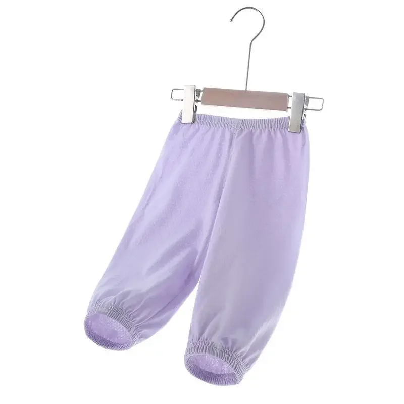 Children's Mosquito-Resistant Pants Thin Cotton Casual Loose Long Trousers Baby Boys Girls Summer Anti-Mosquito Clothing