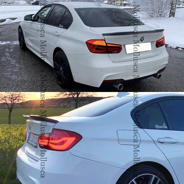 Auto Heckspoiler Körper Heckflügel Lippe Kohle faser schwarz für BMW F30  Surround M4 Stil Rennsport wagen Modifikation Teil - AliExpress