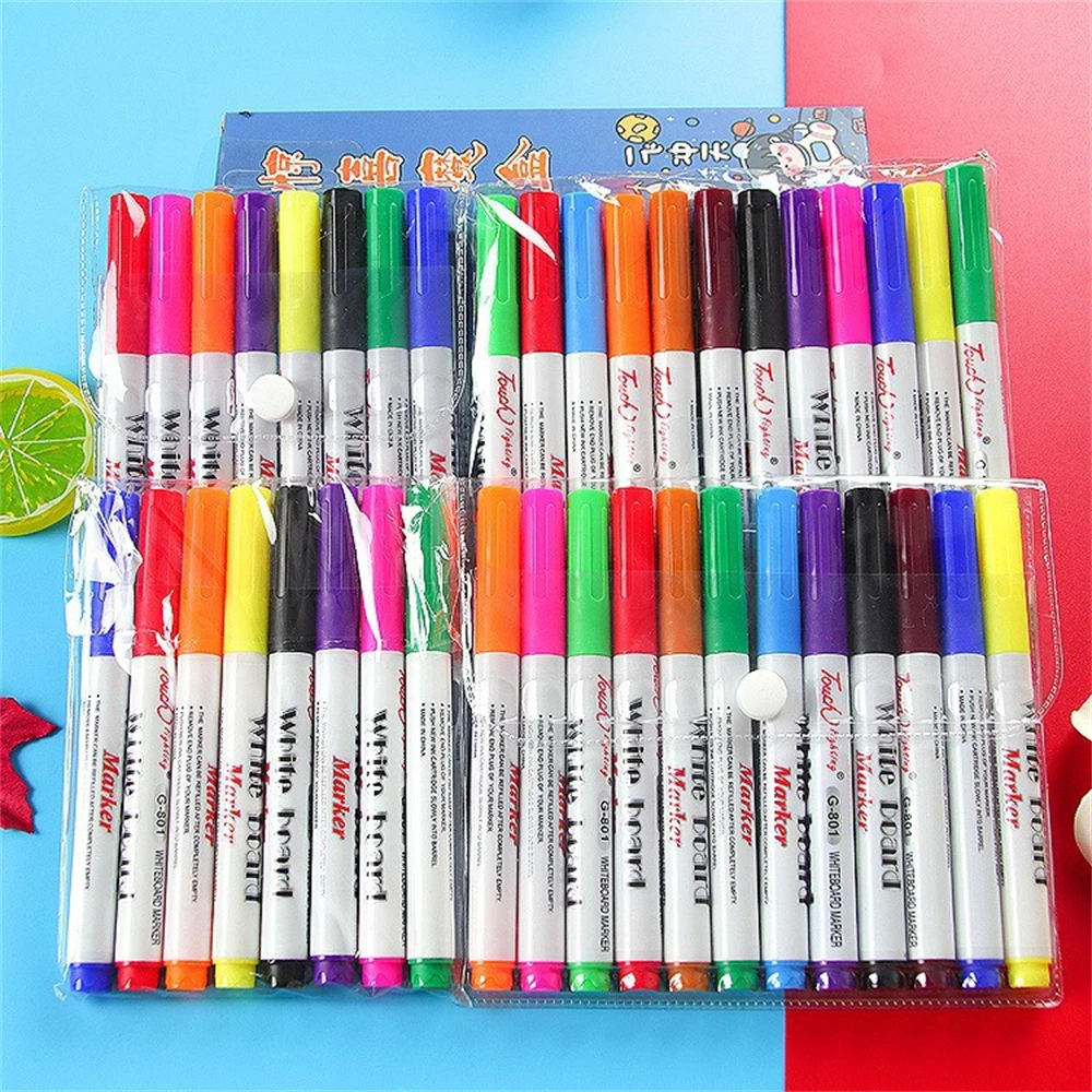 Magical Water Painting Pen Colorful Mark Pen Markers Floating Ink Doodle Water Pens for Children Early Education Home Supply