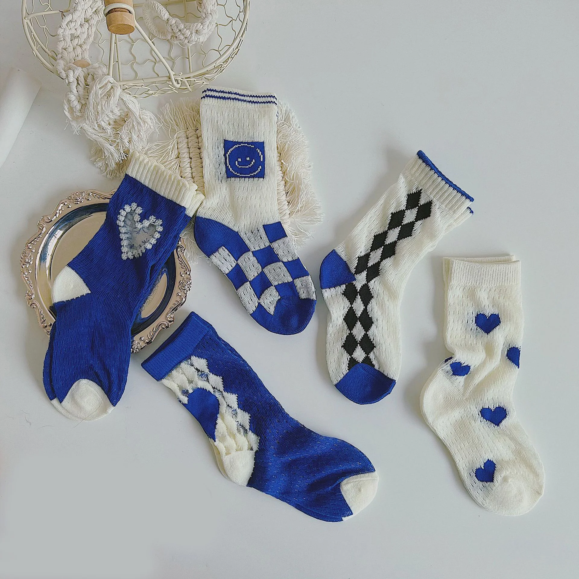 

Детские летние хлопковые сетчатые длинные носки с принтом для маленьких девочек и мальчиков милые забавные кавайные высокие носки до колена с рисунком Детские аксессуары