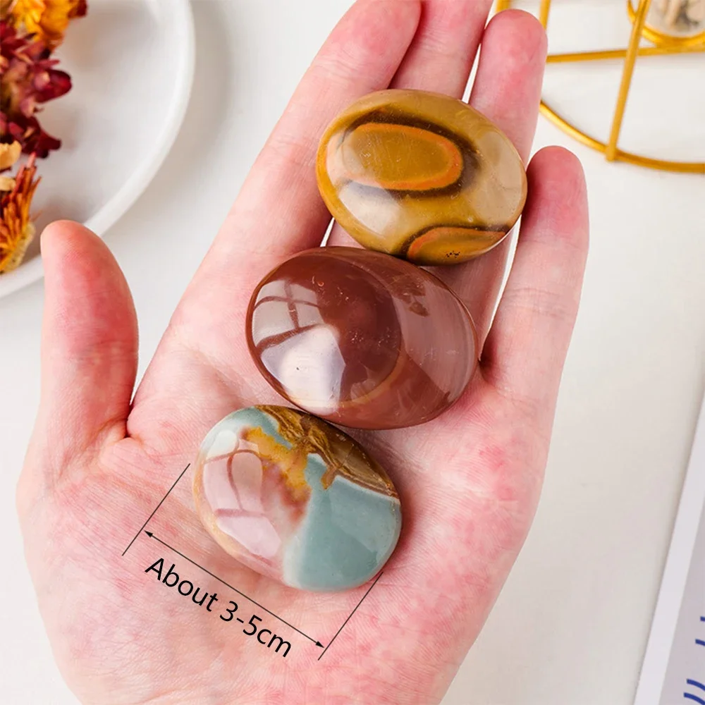 

Mineraali Random 3-5cm Natural Ocean Chalcedony Agate Stone Polished Energy Specimen Gemstone Home Decoration Office Collections