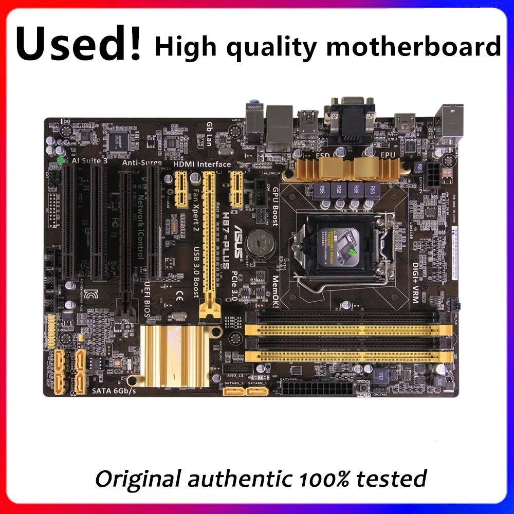 for-asus-h87-plus-desktop-motherboard-h87-lga-1150-for-core-i7-i5-i3-ddr3-sata3-usb30-hdmi-original-used-mainboard