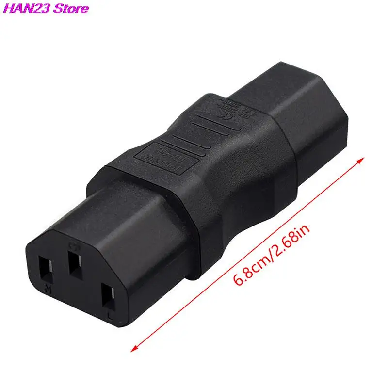 

1PC Professional Male Female Adapter C8 to C13 C13 to C15 AdapterAdapter ABS-material Easy Operation 110-220V