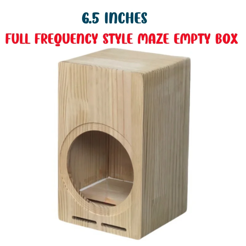 DIY Audio Modification Car/Home 6.5-inch Speaker Empty Box Full Frequency Labyrinth Speaker Empty Box Body Speaker Wooden Box