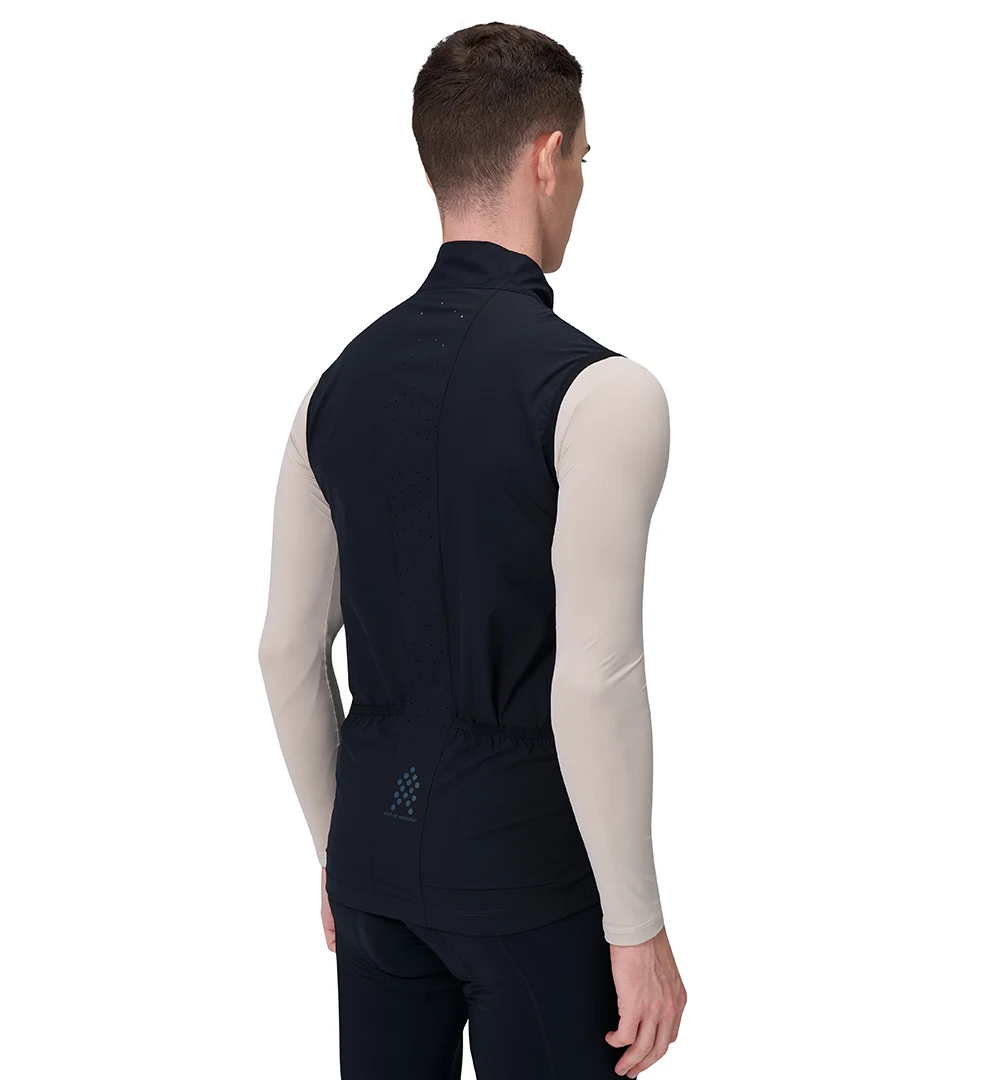 HISERWA Men Cycling Vest Windproof Breathable Mountain Bike Lightweight Sleeveless Gilet High Quality MTB Road Cycling Jersey 3