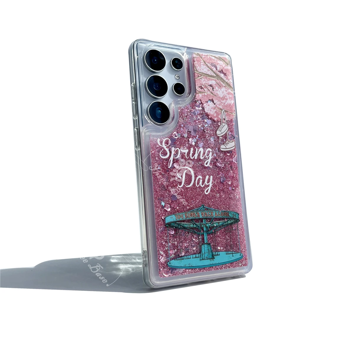 KPOP Group Spring Day Floating Liquid Quicksand Glitter Magic Shop Phone Case