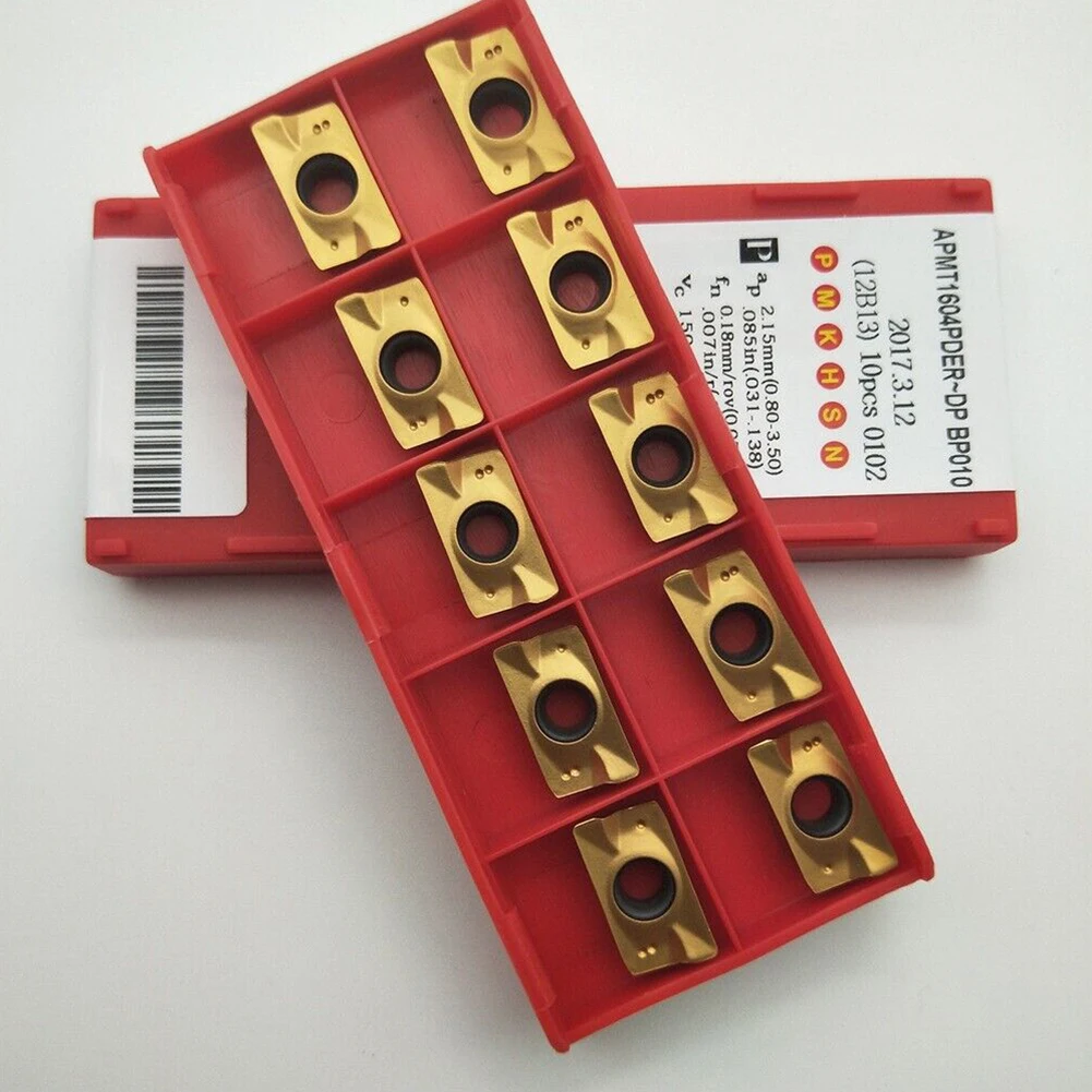 

Milling Insert Versatile APMT1604PDER DP BP010 Milling Inserts for Steel Stainless Steel and Cast Iron Pack of 10