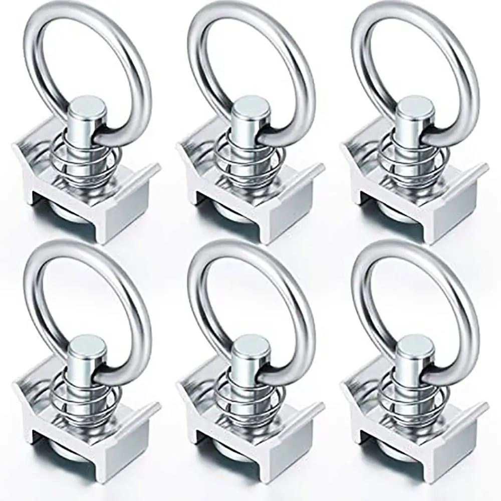 

Round Ring Single Stud Fitting Replacement Durable Aluminum Tie-Down Anchors Stainless Steel Track Hooks