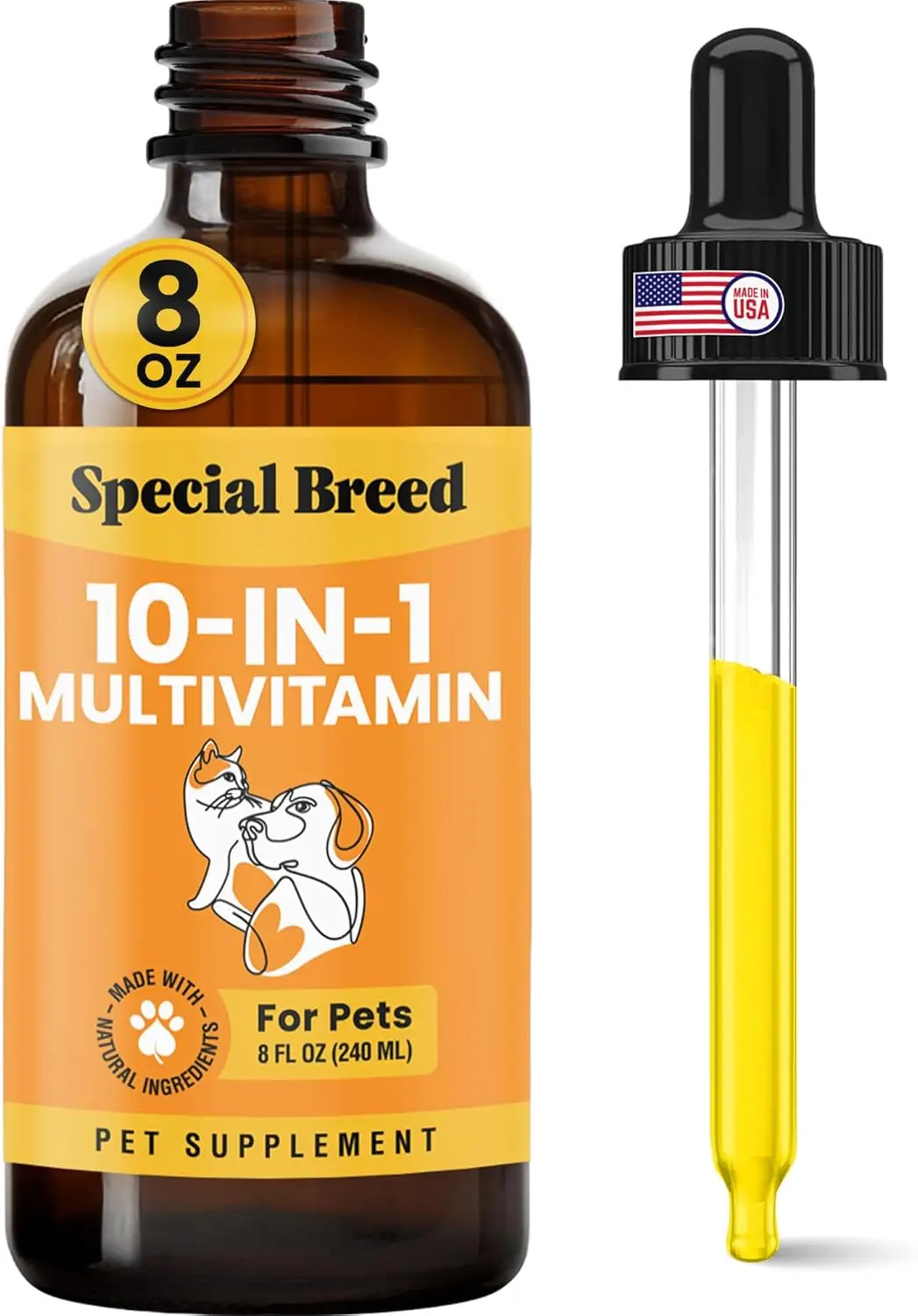 10 in 1 Liquid Multivitamin for Dogs and Cats