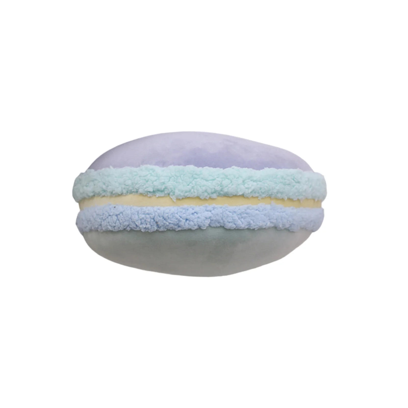 Colorful Macaron Plush Round Decorative Cushion - Soft and Cute Plush Toy Pillow