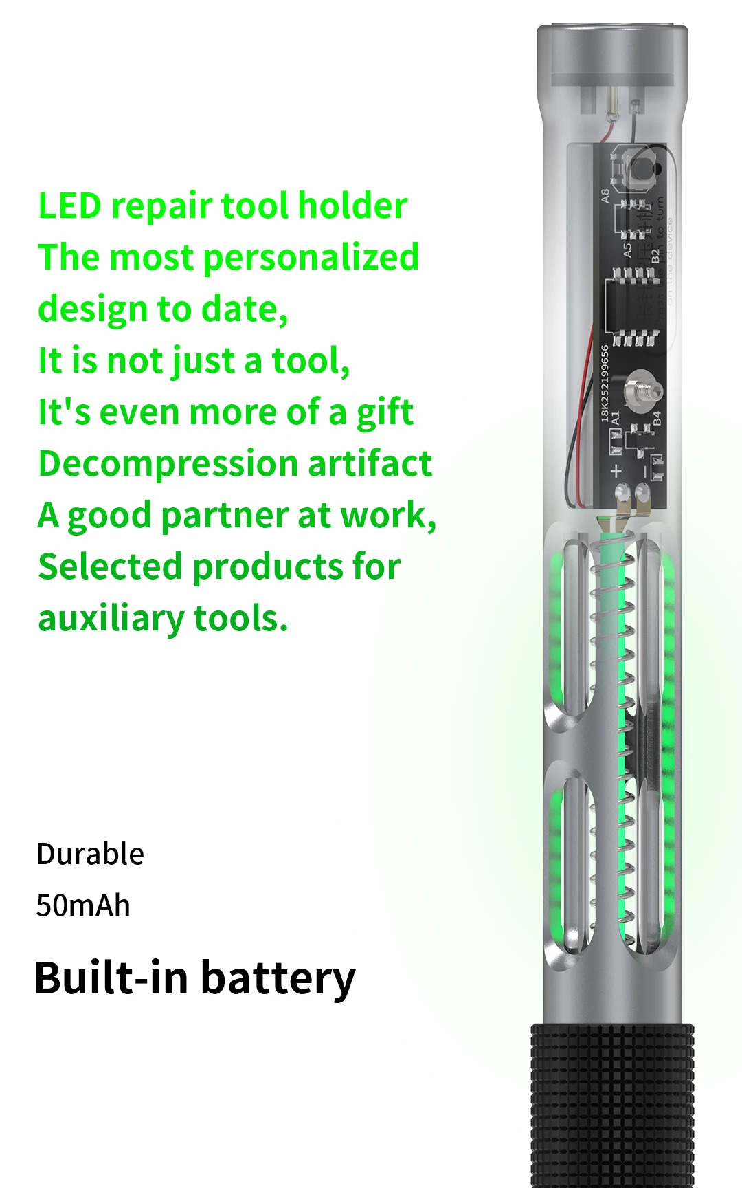 MECHANIC LED Repair Tool Holder with Magnetic Charging Vibration Induction Auto Sleep for Mobile Phone Precision Repair Tools 2