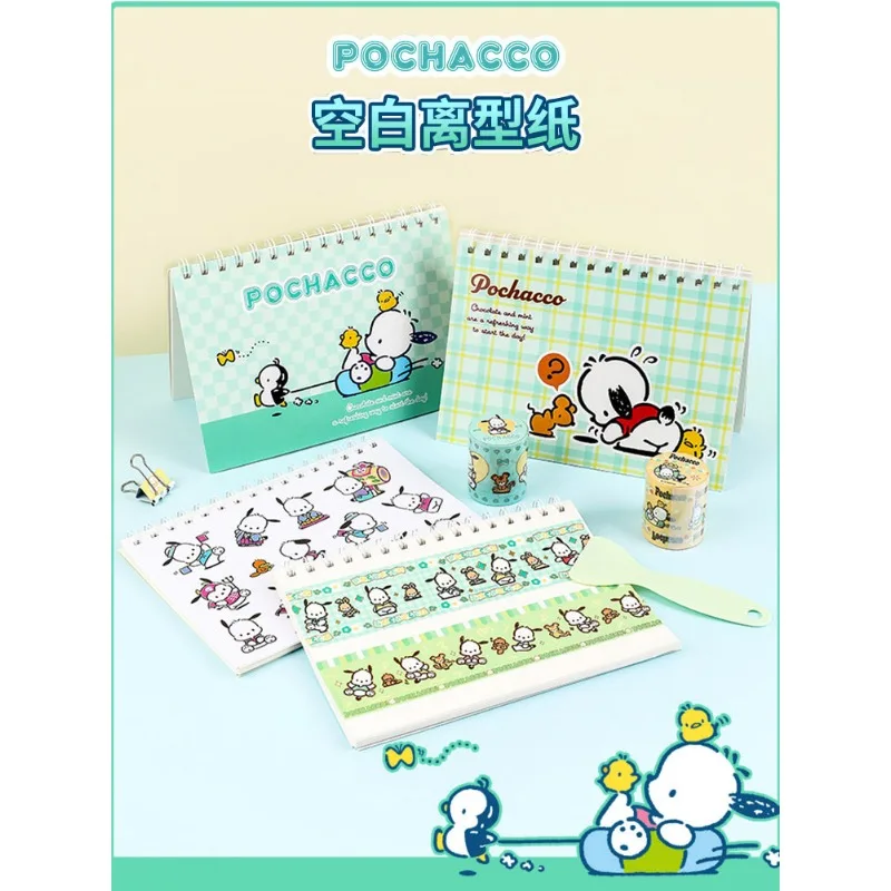 

New Cute Sanrio Convenience Book My Melody Kuromi Hellokitty Note Book Cute Pochacco Paste Notepad Stationery Girls Toys