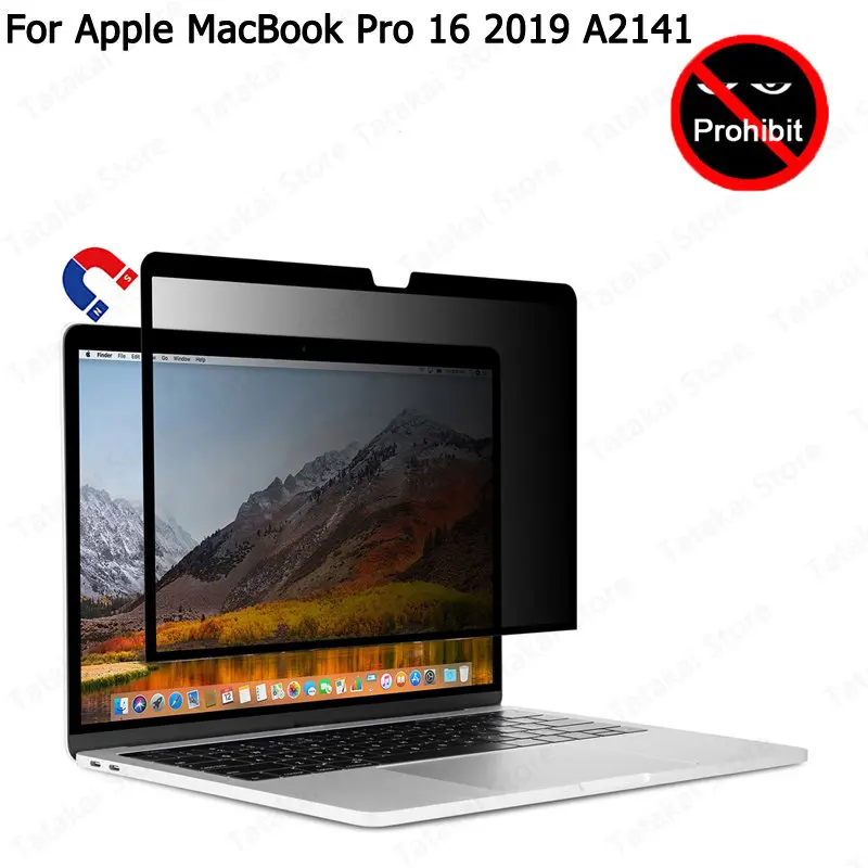 Pro 162023 A2141 Removível Filtro de Privacidade Magnético para Macbook Pro 16 Polegadas Protetor de Tela Anti-spy Film Proteção de Privacidade