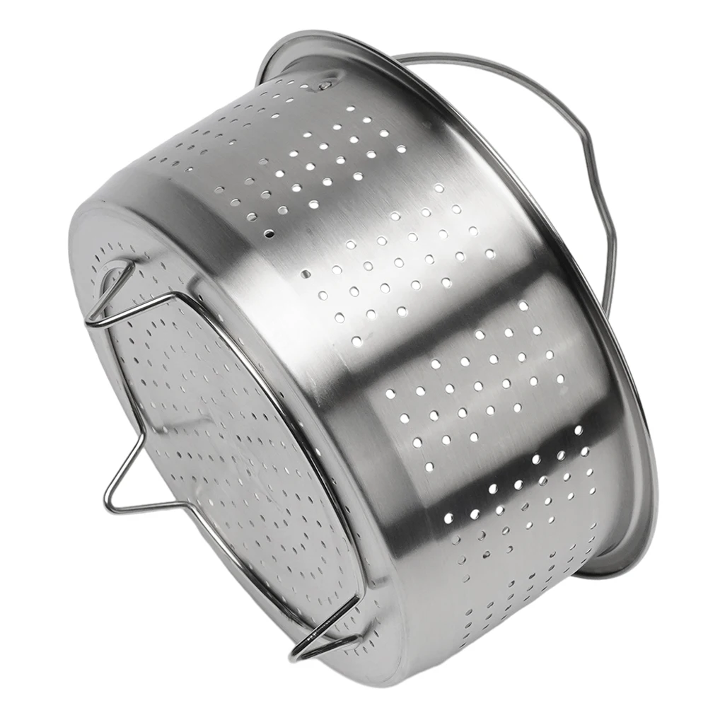 

Stainless Steel Kitchen Steamer Pot Pressure Cooker Anti-scald Steamer Basket Fruit Cleaning Basket Kitchen Accessories