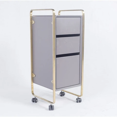Barber Cheap Lockable Rolling Metal Beauty Nail Gold Storag Facial Tray Cart Hairdressing New hair Salon Trolley 8 7 tobacco rolling tray 18cm 12cm metal tin custom metal tray cigarette smoking for tobacco storage plate
