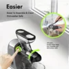 SiFENE Cold Press Juicer - Slow Masticating, High Yield for Fruits & Veggies, Dual-Mouth, Anti-Clog, Easy Clean, BPA-Free, Gray 5