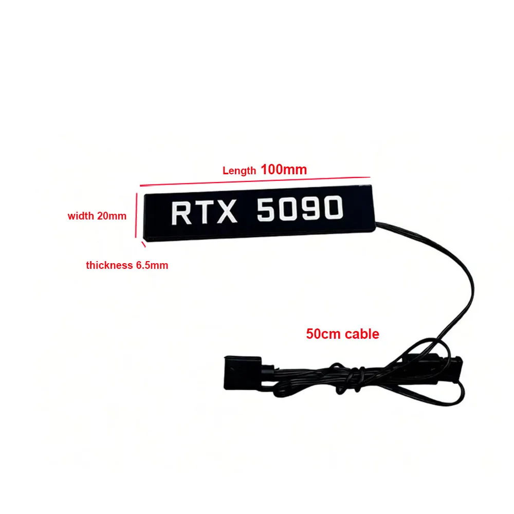 ARGB 5090 5080 GPU 조명 패널, RTX4090 4070 VGA 백플레이트, MOD 3090 비디오 카드 측면 플레이트, 게이머 캐비닛 Faith Lamp AURA SYNC