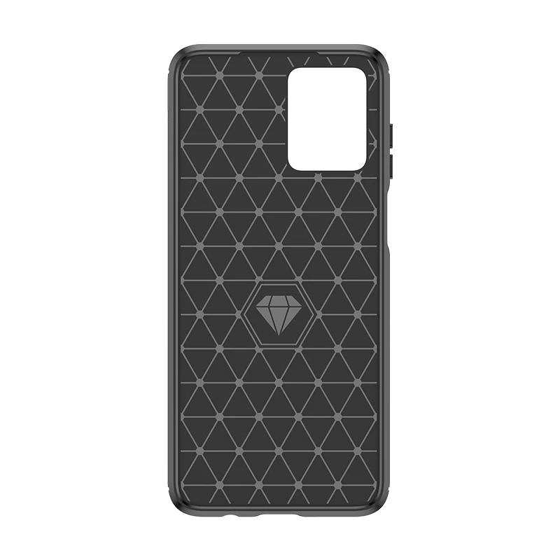 Sleek Carbon Fiber Silicone Back Cover