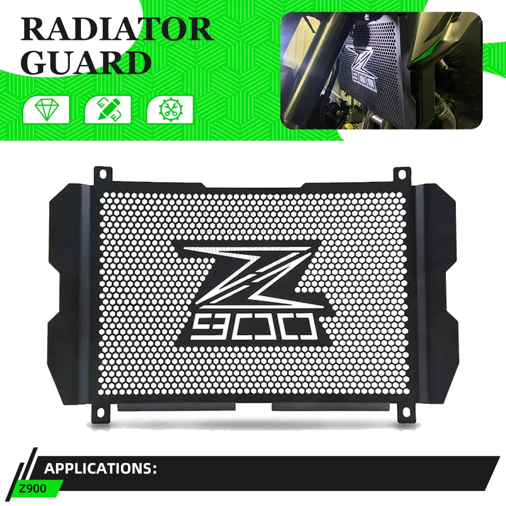 Protector de rejilla para radiador de motocicleta, pieza de protección para Kawasaki Z900, 900, 2023, 2022, 2017, 2018, 2019, Z 2020, 2021