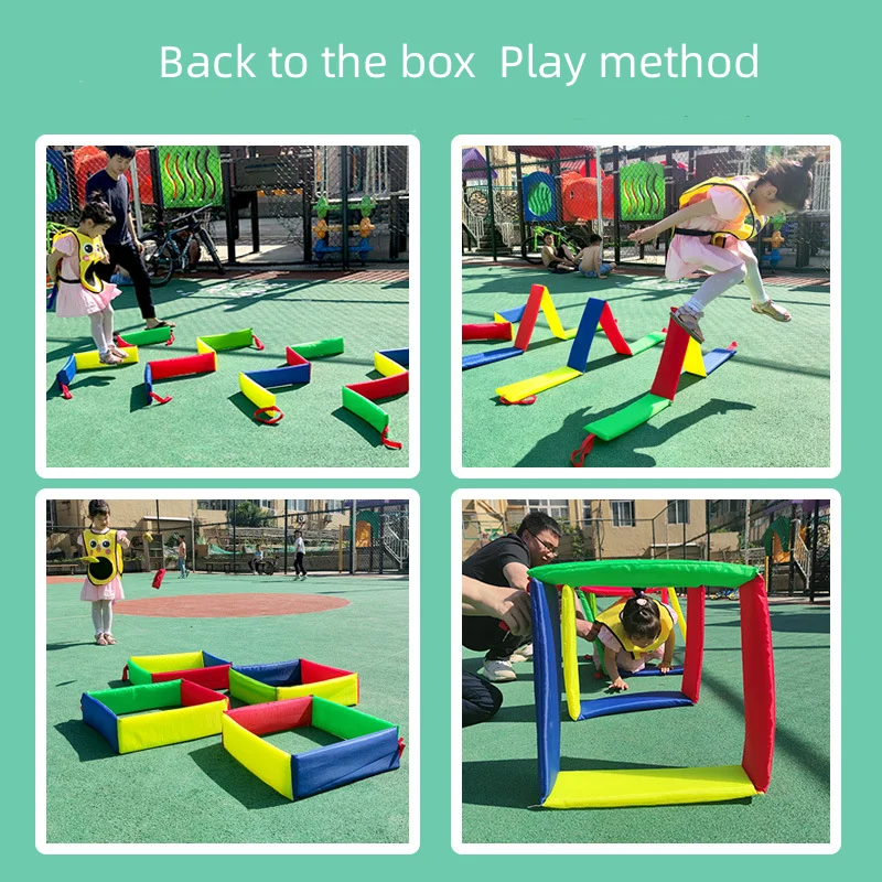 Children's Outdoor Game Toys Jumping Lattice Hole Kindergarten Sports Physical Training Indoor Outdoor Games Sensory Toys Kids