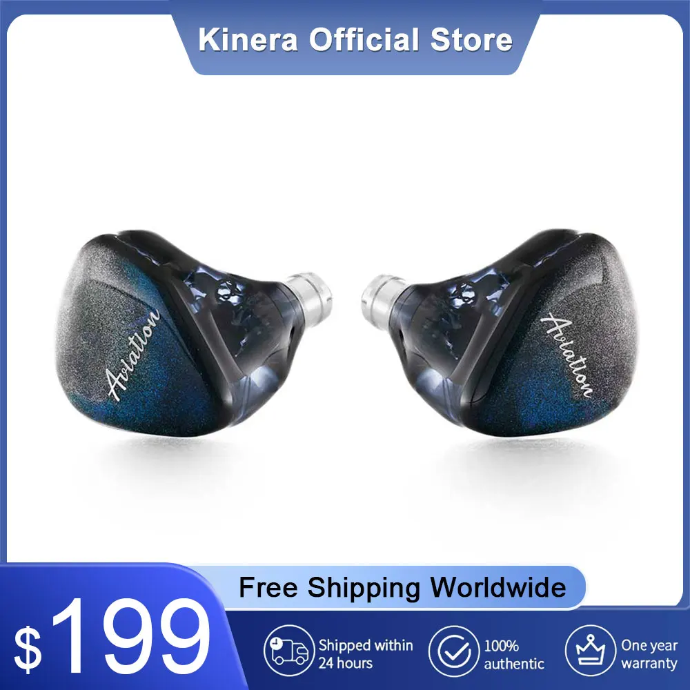 

QoA Aviation 3 Knowles BA+1 DD Earphone IEMs Hybrid Driver Monitor With 0.78mm 2pin Cable HiFi DJ Music Earbuds Headphone Kinera