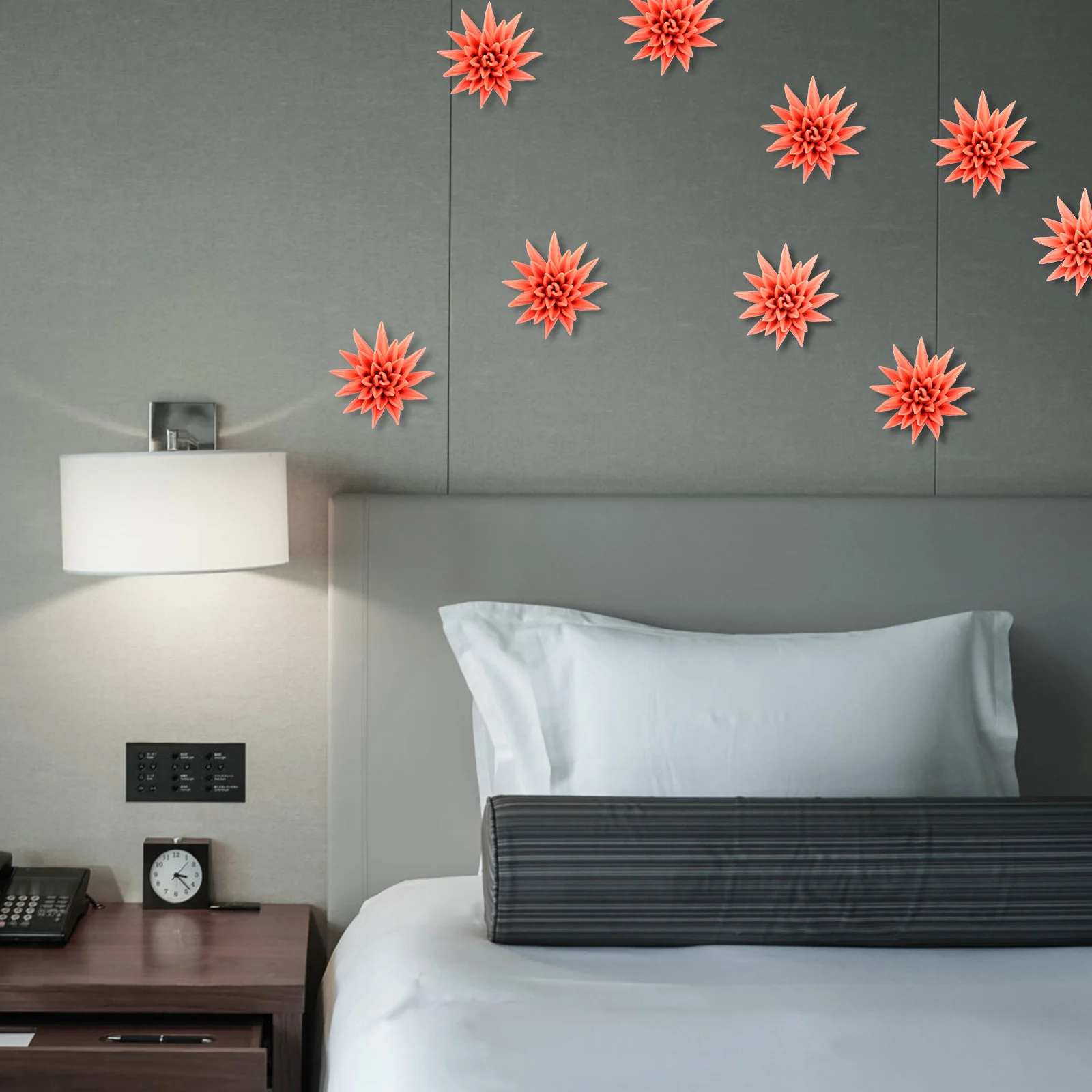 

Керамический цветочный кулон, подвесное украшение, настенный цветочный декор, искусственные растения на открытом воздухе