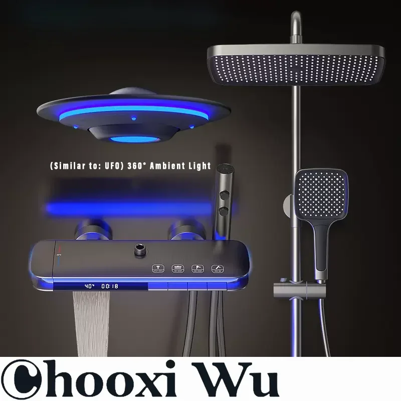 

CHOO XIWU-Constant temperature shower head all copper set digital display bathroom home household shower headBathroom ShowerHead