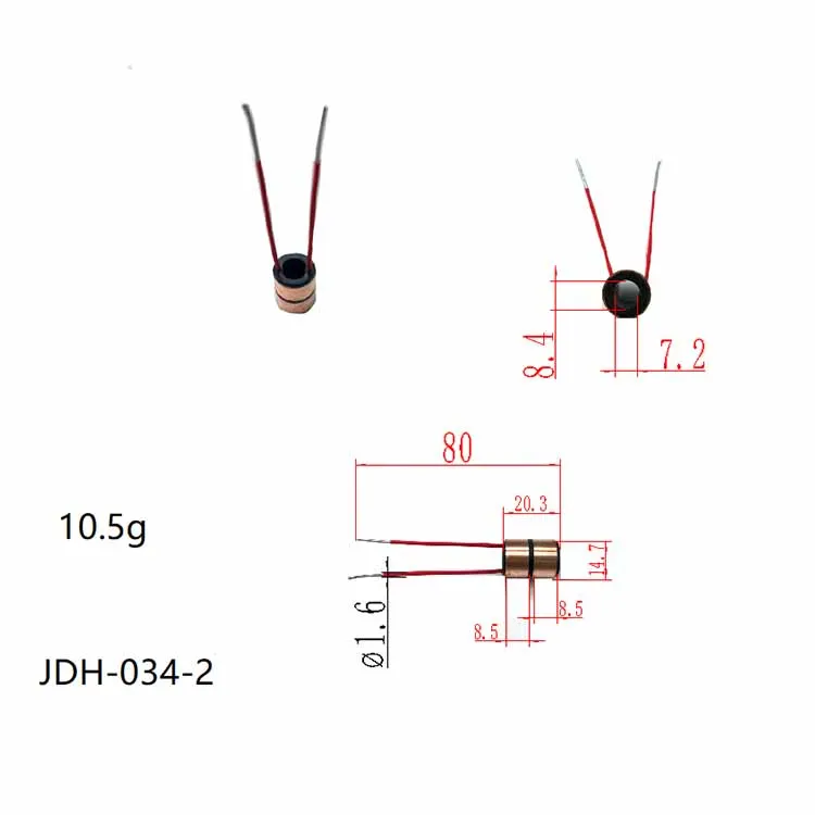 

5Pcs 7.2x8.4x8.5(20.3) Slip ring JDH-034-2