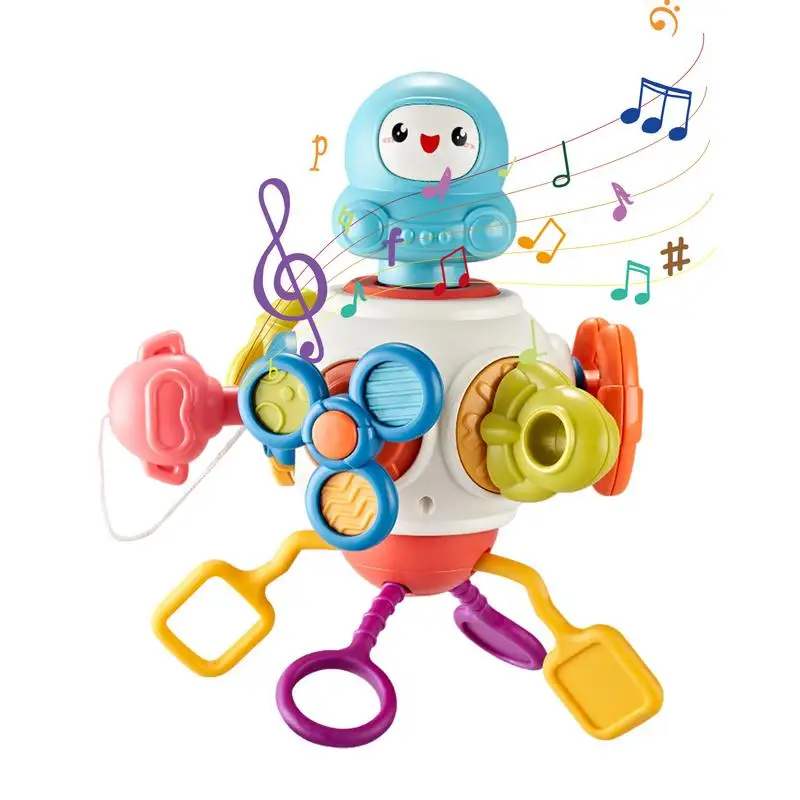 

Игрушки Монтессори сенсорные 8-в-1 для малышей, гексаэдр сенсорная развивающая игрушка в форме астронавта, Дошкольная обучающая игрушка для мальчиков и девочек