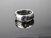 Memento Mori Skull Men's Biker Ring, Antique Stainless Steel Till Death Rings Wrapped Text for Men 1