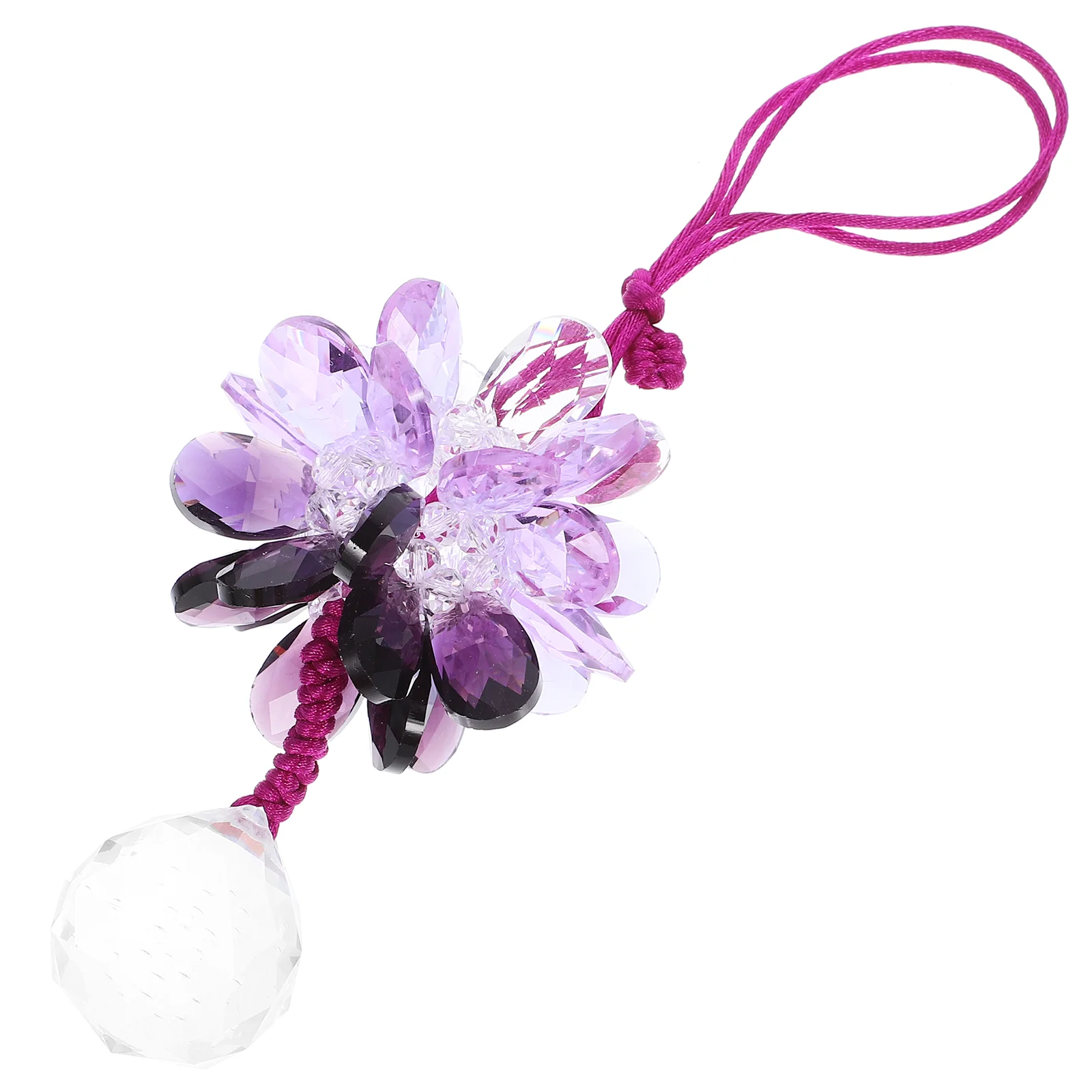 

Rearview Crystal Pendant Car Charms Rear View Mirror Accessory Crystals Ornament