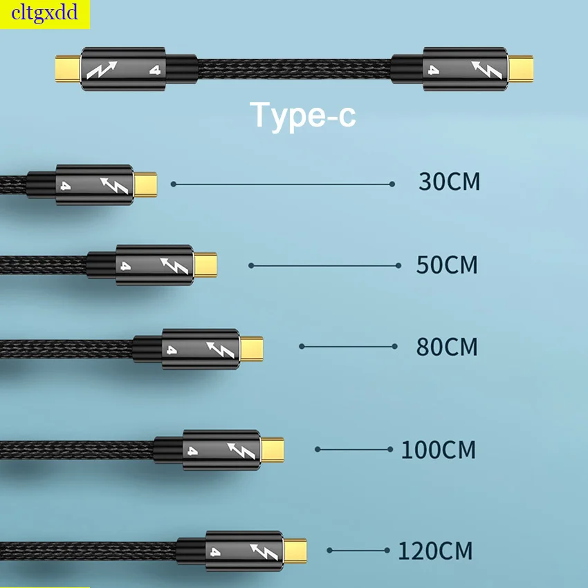 

USB Type C to Type C Cable PD 100W USB4.0 40gbps Thunderbolt 4/3 8K@60Hz Fast Charging Data Transfer Cable for Macbook Xiaomi