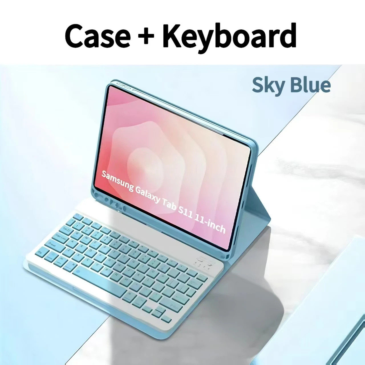 Premium Wireless Keyboard Cover for 11-Inch Tablet, Enhanced Protection & Functionality