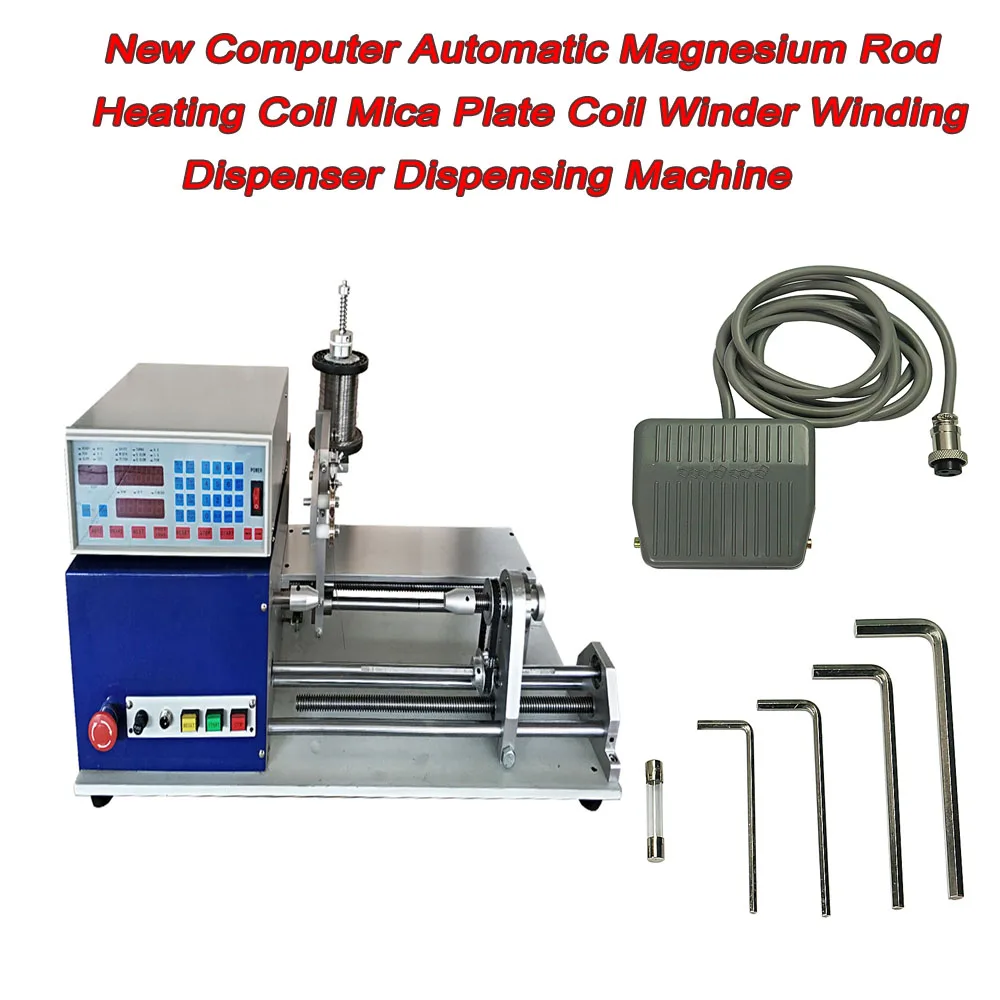 

LY 830S New Computer Automatic Magnesium Rod Heating Coil Mica Winder Winding Dispenser Dispensing Machine for 0.03-0.80MM Wire