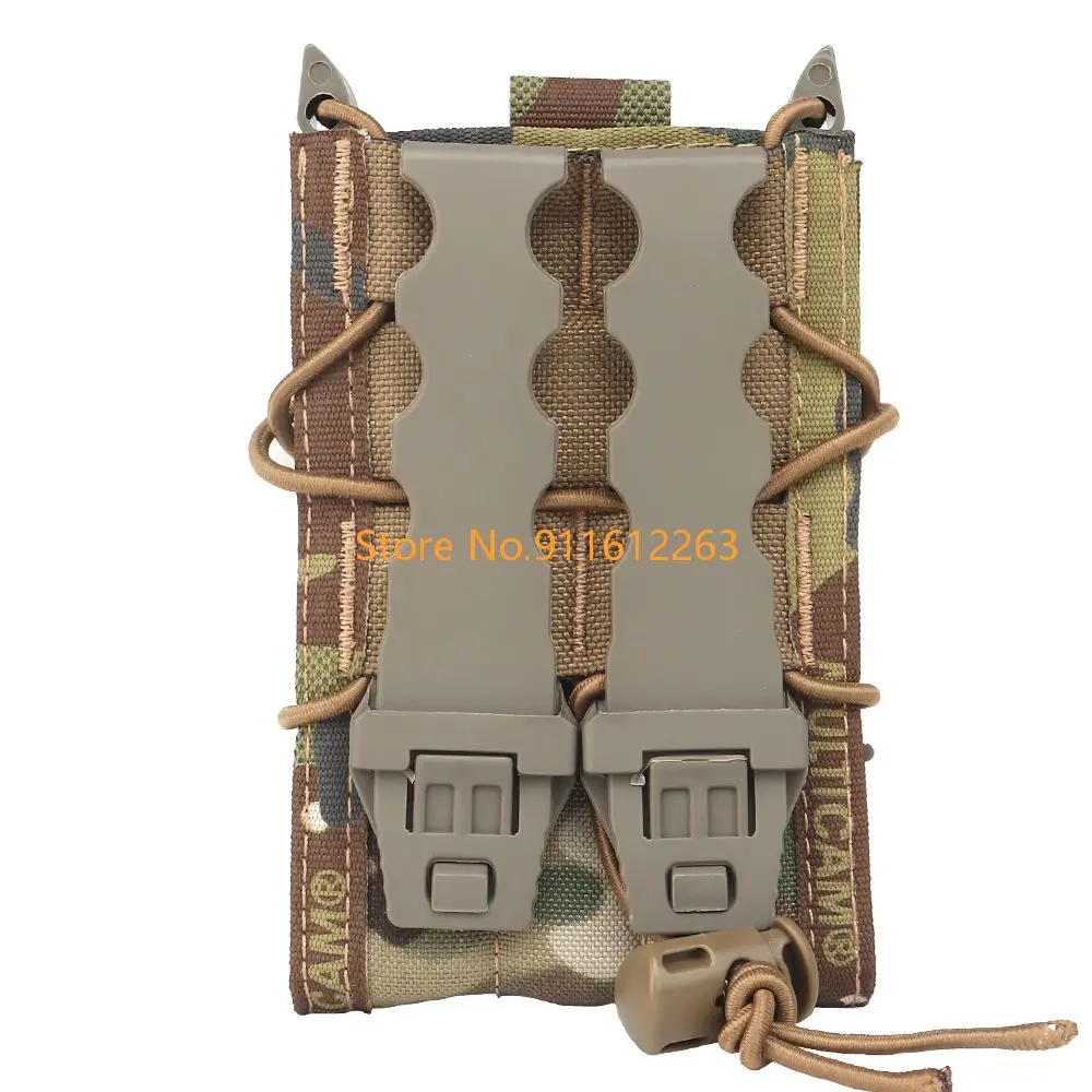 Tactical 5.56 Magazine Pouch Tiger Type M4 AR15 Rifle Pistol Single Mag Bag Molle Military Airsoft Hunting Bag