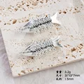 Bright silver [31 * 13mm] one piece