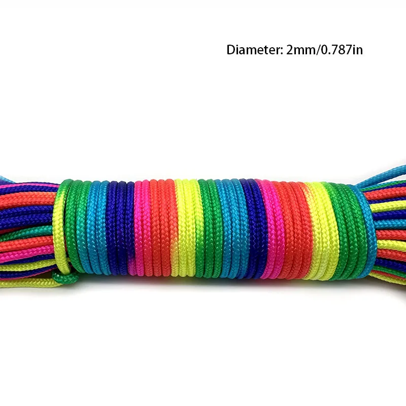 Colorful Multi-Diameter Camping & Survival Paracord Rope - 31 Meters