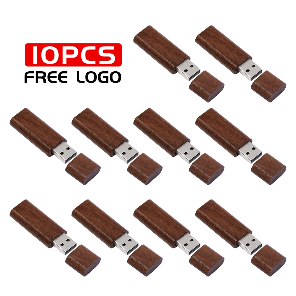 128GB Pen drive de madeira 16GB 32GB