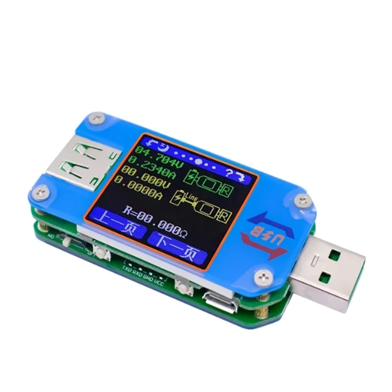 마이크로 USB C타입 LCD 전압계 전류계, 배터리 충전, USB 테스터, UM25, UM25C 전압 전류 계량기, USB 2.0