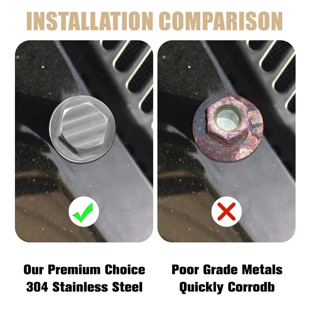 Stainless Steel Magnetic Oil Drain Plug M12x1.25 M12x1.5 M12x1.75 M14x1.5 M16x1.5 M18x1.5 Oil Drain Sump Nuts Silver Bolt oil drain plug