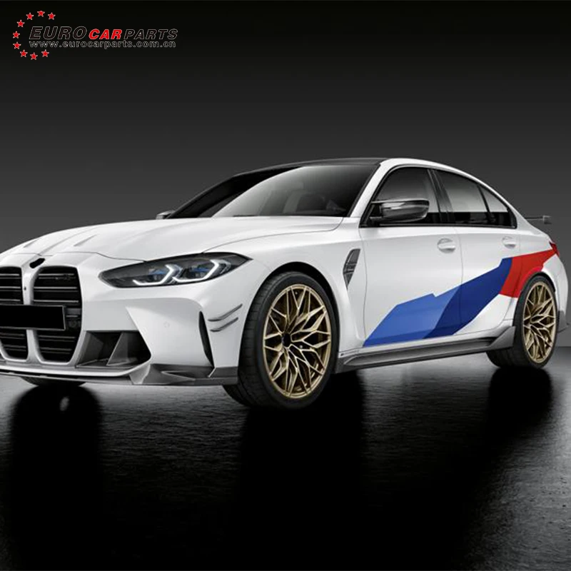 

BM G80 M3 MP Style 2021 Year Side Skirts Dry Carbon Fiber Material Car Skirt For G80 M3 Auto Side Skirt Extension