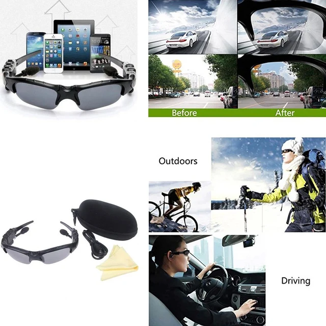 Lunettes de randonnée Bluetooth lunettes intelligentes écoute stéréo casque sans fil Protection UV lentilles polarisées lunettes de soleil écouteurs 6 Lunettes de randonnée Bluetooth lunettes intelligentes écoute stéréo casque sans fil Protection UV lentilles polarisées lunettes de soleil écouteurs 6
