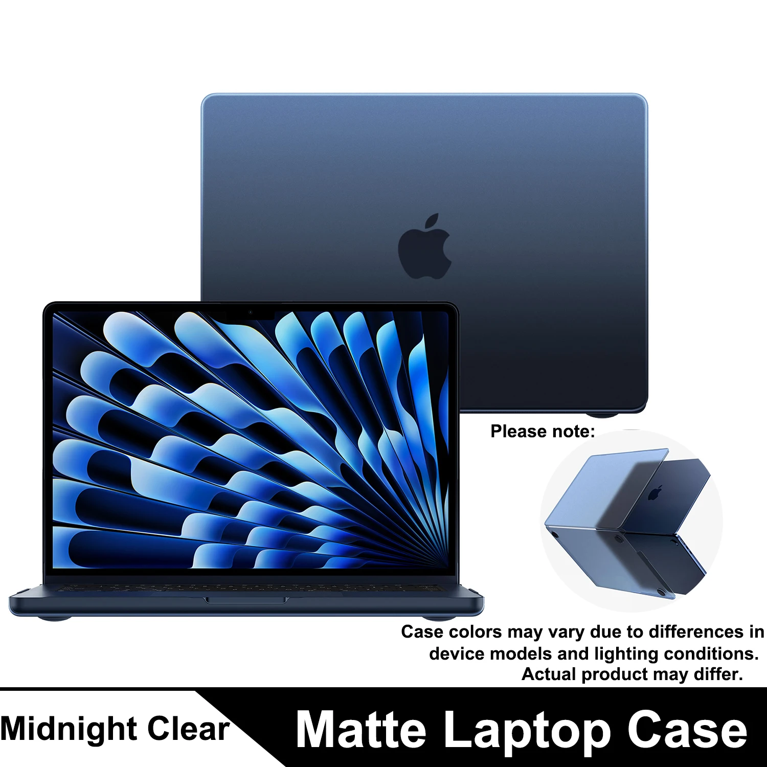 Sleek Matte Protective Case with Keyboard Cover for 13.6-inch Premium Laptops