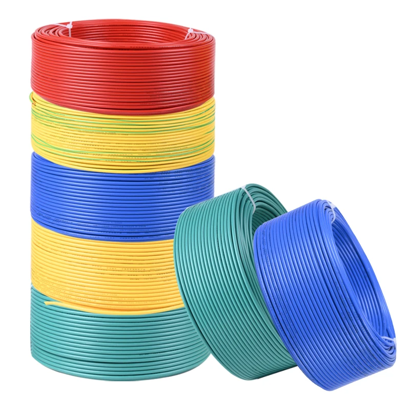 

wire BVR household pure copper core multi-strand flexible wire 1.5/2.5/4/6 square meter multi-core flame-retardant