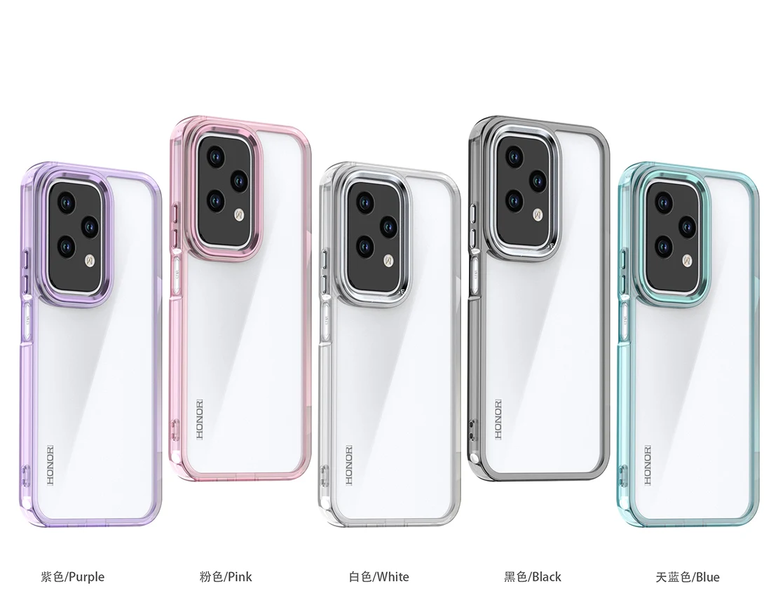 Plating Transparent Shockproof Clear Phone Case, Durable Hard Cover