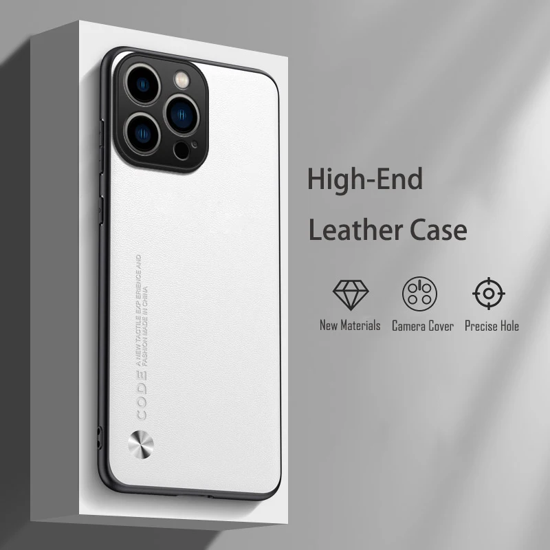 Premium PU Leather & Silicone Shockproof Protective Cover with Hard Bumper