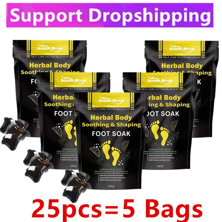 25PCS Fat Burning Foot Bath Salt Soak Fast Slimming Ginger Relax Health Salt Stress Weight Body